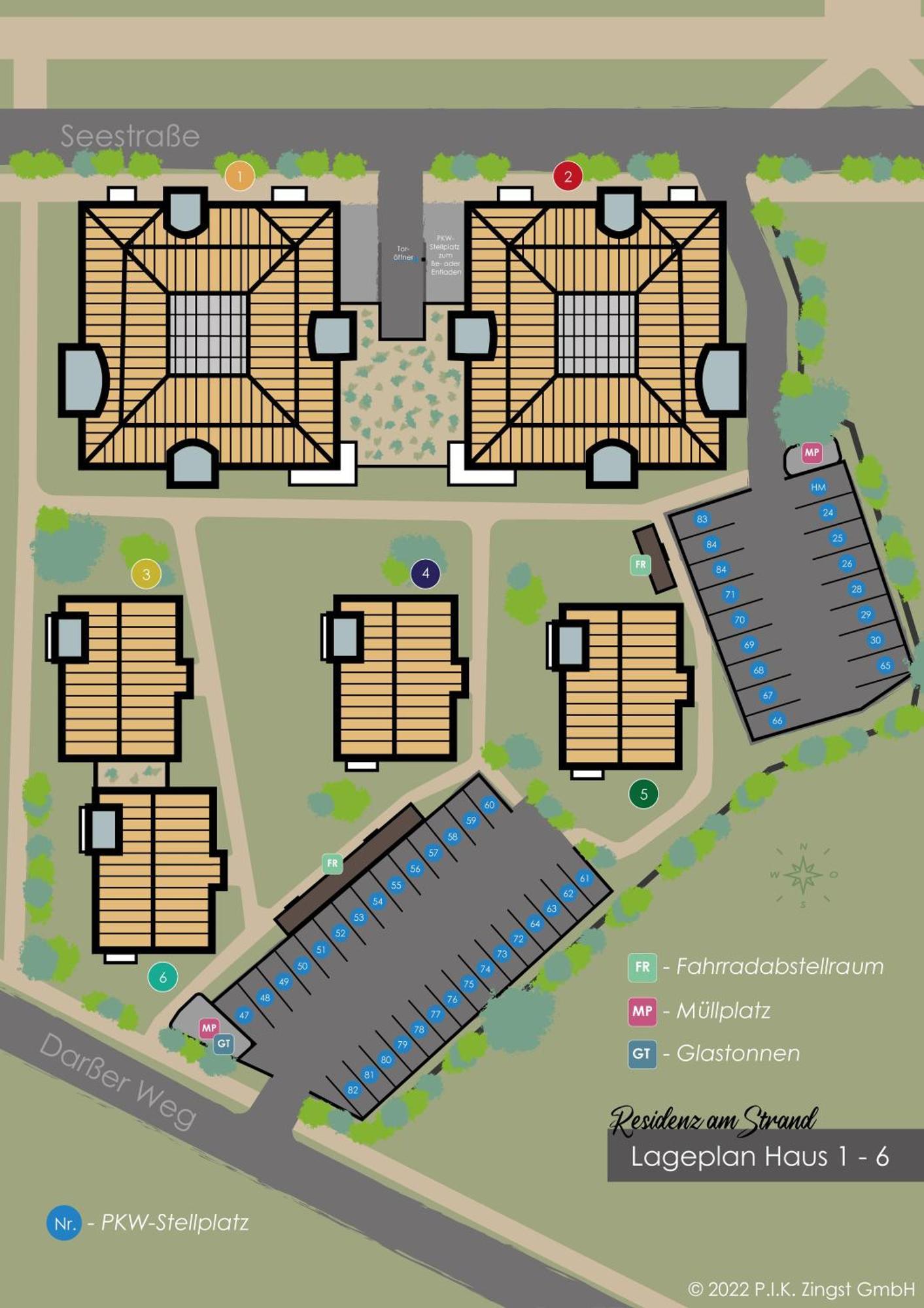 Residenz Am Strand Wohnung 1-15 Цингст Экстерьер фото